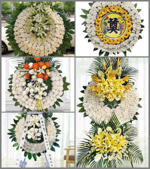 广东韶关市南雄市澜河镇上澜村花圈速递